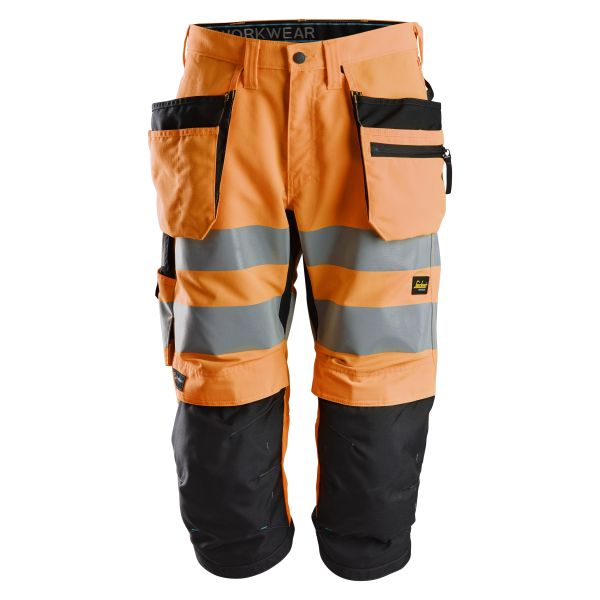 Snickers 6134 LiteWork Caprit heijastimet, oranssi C44