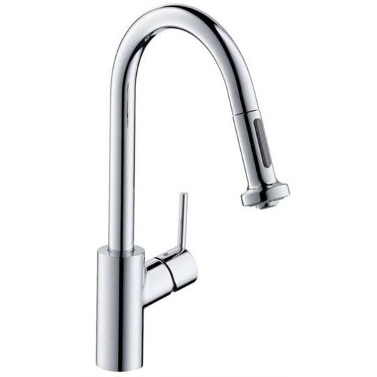Hansgrohe Talis S2 Variarc Keittiöhana korkea juoksuputki ja ulosvedettävä käsisuihku