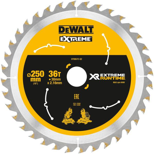 Dewalt DT99572-QZ Sahanterä 250 x 30 mm, 36T
