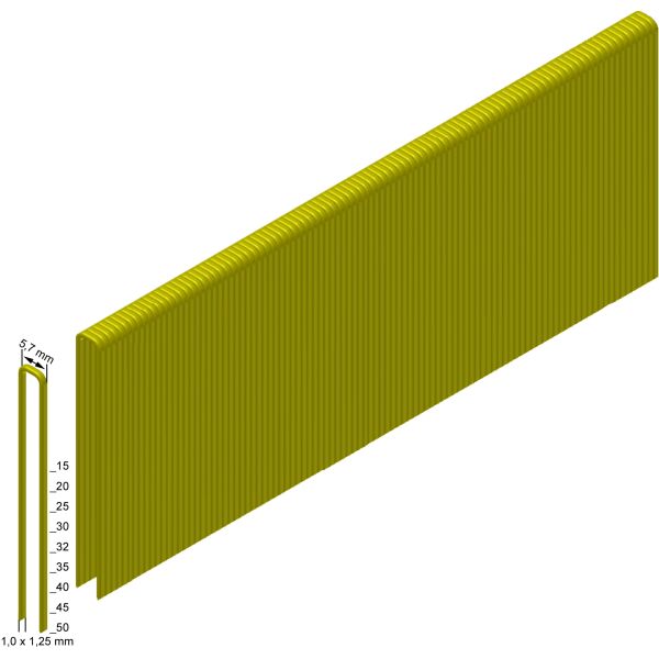 Milwaukee 4932478389 Niitti 18 g, 5,7 mm 15 mm, 9200 kpl:n pakkaus