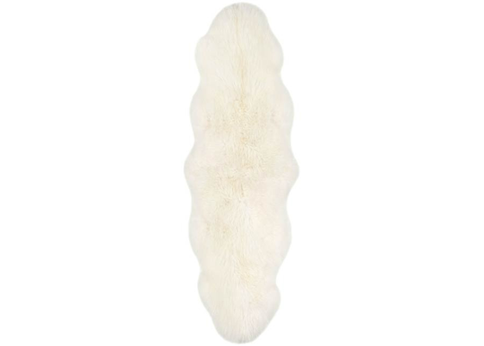 Aito lampaantalja Merino natural white Duo ±60x180 cm