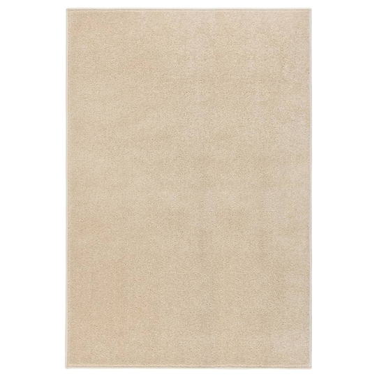 vidaXL Lyhytnukkainen matto 160x230 cm beige