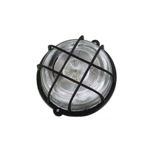 Gelia 110010241 Ristikkovalaisin pyöreä, 100W, IP44 Musta