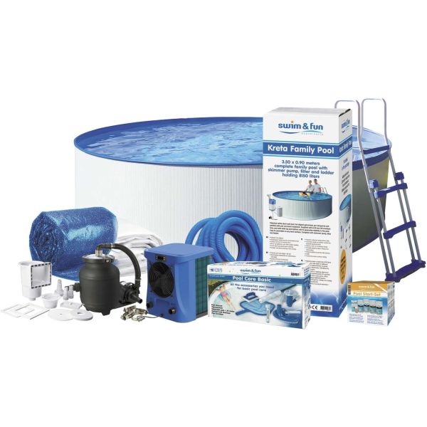 Swim & Fun Kreta Allaspaketti Ø3,5 x 0,9 m, 8150 l