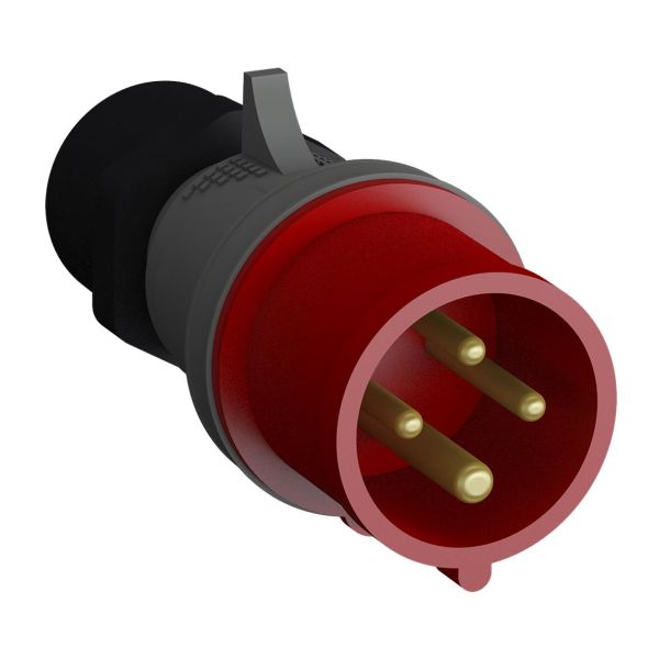 ABB 2CMA102364R1000 Pistotulppa pikaliitettävä, tärinänkestävä Punainen, 32 A, 4-napainen, 63 mm