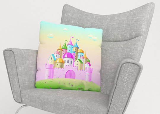 Koristetyynyliina PINK CASTLE 50x50 cm