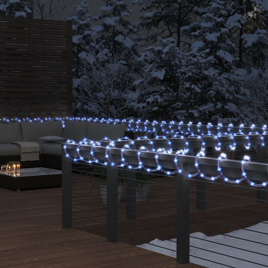 vidaXL Valokaapeli 240 LED-valoa kylmä valkoinen 10 m PVC