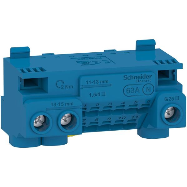 Schneider Electric Resi9 CX LGYT1N14 Nollaliitin 440 V 14 liitäntää