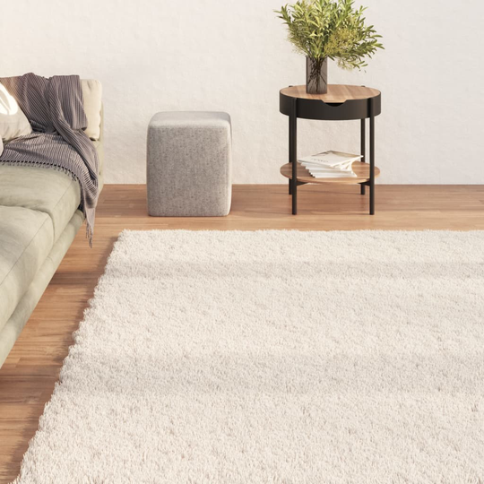 vidaXL Matto pestävä pehmeä pörröinen 120x170 cm liukumaton beige