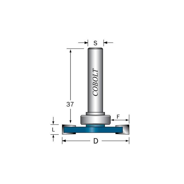 Cobolt 213-015 Levyurajyrsin ilman laakeria L=1,5 mm, D=36