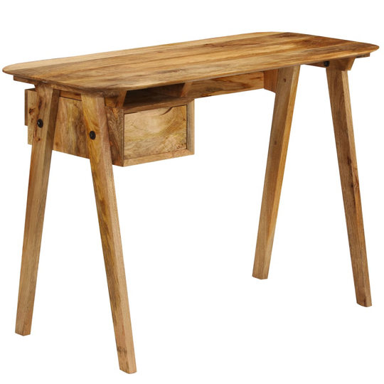 vidaXL Kirjoituspöytä 110x50x76 cm täysi mangopuu