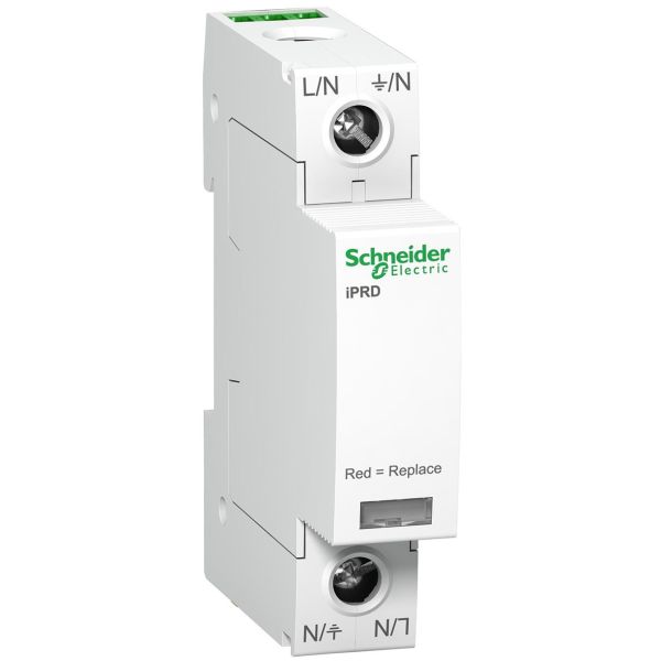 Schneider Electric A9L65101 Ylijännitesuoja epäsuoria salamaniskuja vastaan, iPRD 65R 1 johdin