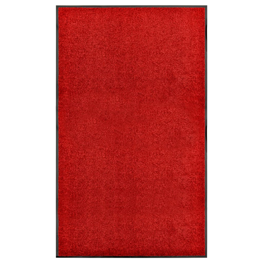 vidaXL Ovimatto pestävä punainen 90x150 cm