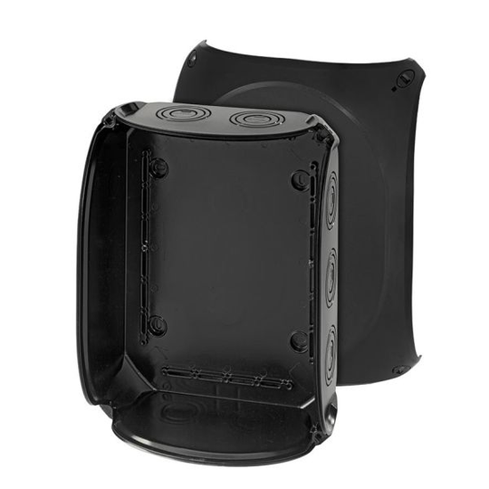 Hensel KF 3500 B Kytkentärasia musta, IP66, lasikuitu, ilman liitintä 225x295x122 mm