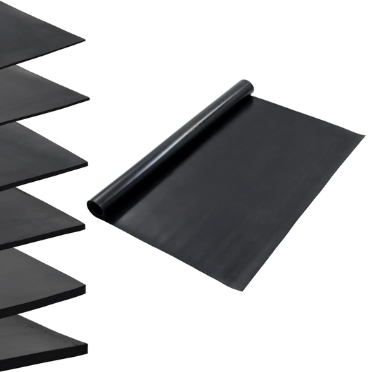 vidaXL Lattiamatto liukumaton kumi 1,2x2 m 2 mm sileä