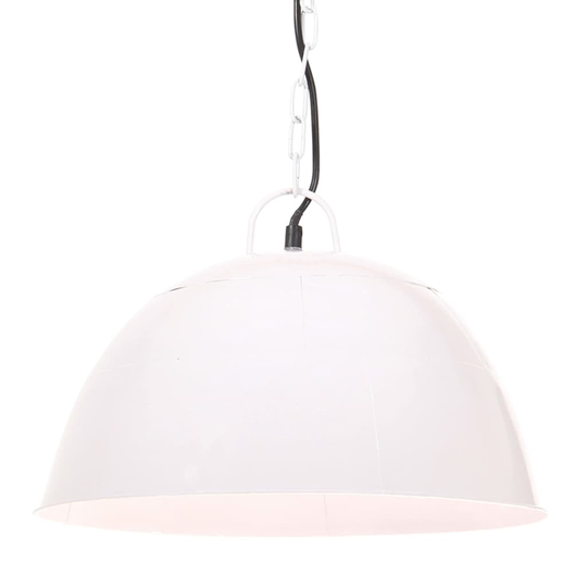 vidaXL Teollistyylinen riippuvalaisin 25 W valkoinen pyöreä 41 cm E27