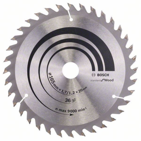 Bosch 2608642602 Optiline Wood Sahanterä 165x1,7x20mm, 36T
