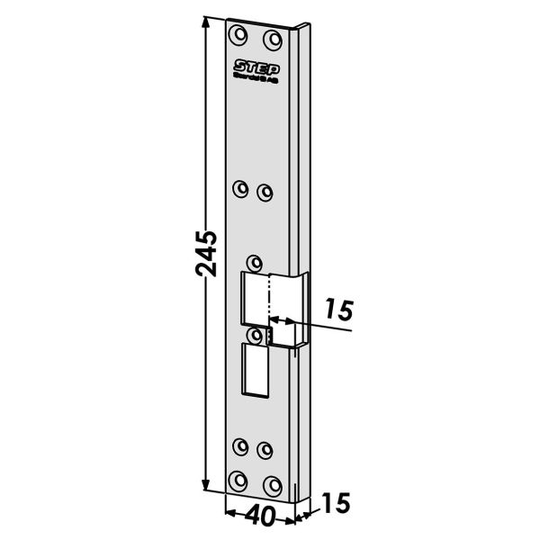STEP ST6531 Tolppa vaihto Connect-sarjasta Module-sarjaan Vasen