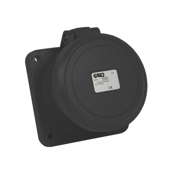 Garo UI 363-7 S Paneelin ulostulo IP44, 4-napainen, 63A Musta, 7 h