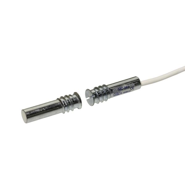 Alarmtech MC 240-P1K Magneettikytkimet 1 avautuva kytkin, sisäänrakennettu vastus 1K ohmia