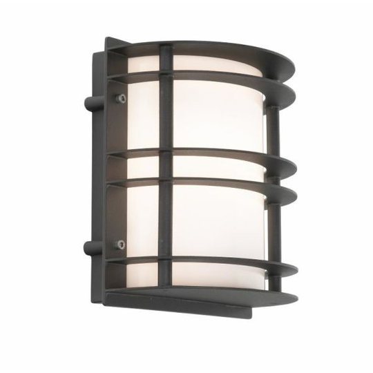 Norlys Stockholm 1600 Seinävalaisin LED, 8,6 W, 3000 K, IP54, opaali Musta