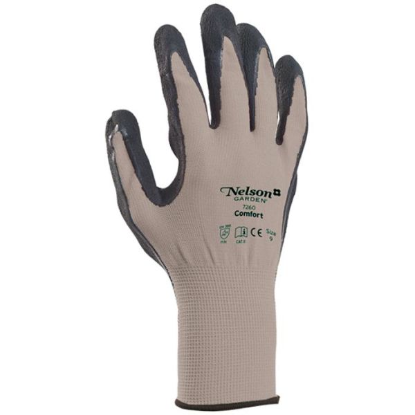 Nelson Garden Comfort Käsineet Harmaa 6