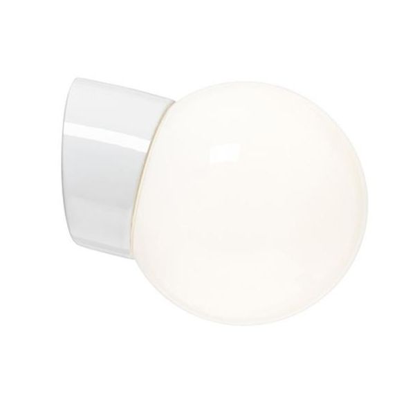 Ifö Electric 6013-840-10 Seinävalaisin kiiltävä, valkoinen, viisto, IP20, LED