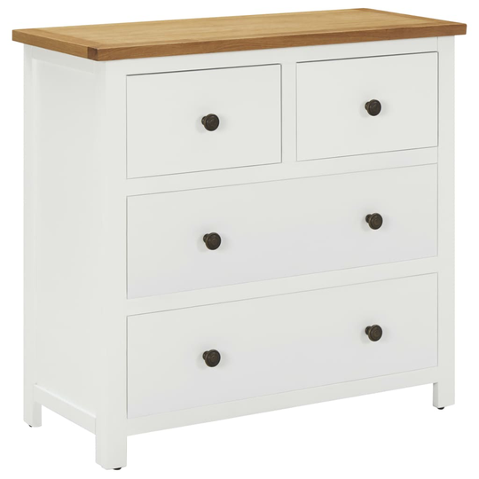 vidaXL Lipasto 80x35x75 cm täysi tammi