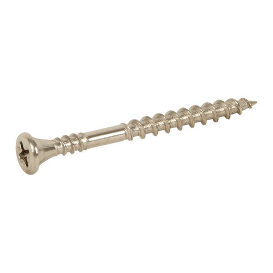 ESSVE 537603 Julkisivuruuvi 4,2x52 mm, ruostumaton/haponkestävä A4, nauhoitettu. Kirkas, 1000 kpl