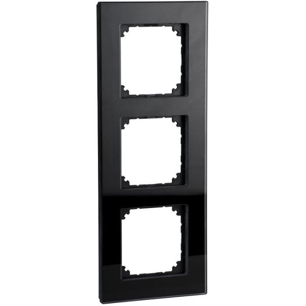 Schneider Electric Exxact Solid Kehys musta, lasi 3-lokeroinen