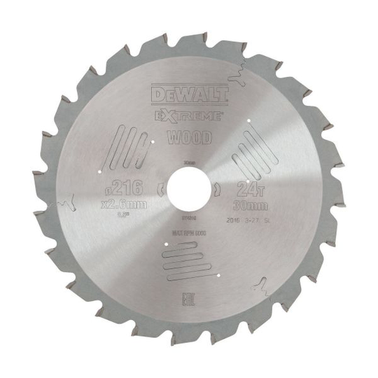 Dewalt DT4310-QZ Pyörösahanterä 216 x 30 mm, 24T