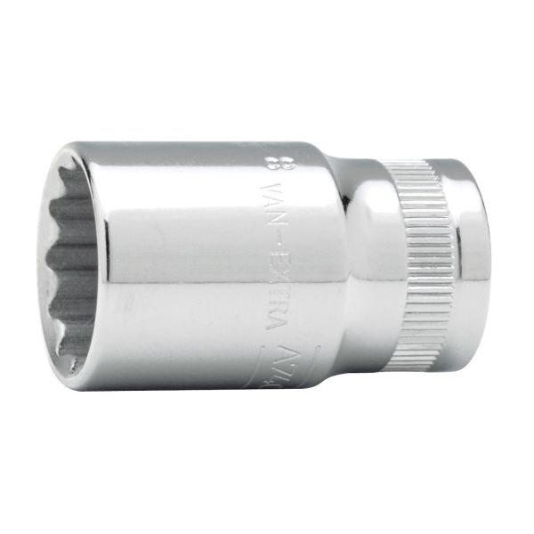 Bahco A7400DZ-1/2 12-kulmainen hylsy 3/8", tuumakoot 1/2"
