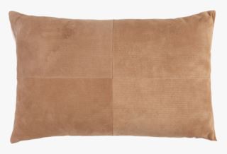 Suede koristetyyny konjakki