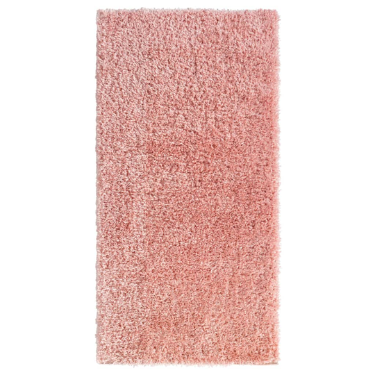 vidaXL Korkeanukkainen Shaggy matto pinkki 100x200 cm 50 mm