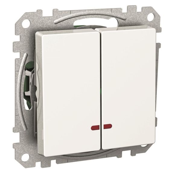 Schneider Electric Exxact Ohjauskytkin punainen LED-merkkivalo, IP21 Kruunukytkin