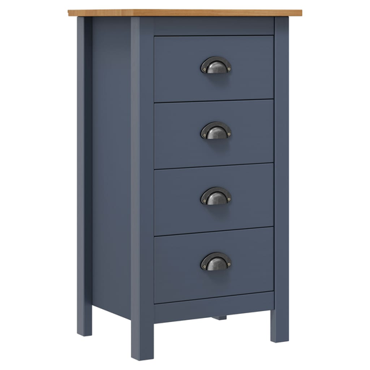 vidaXL Lipasto Hill Range harmaa 46x35x80 cm täysi mänty