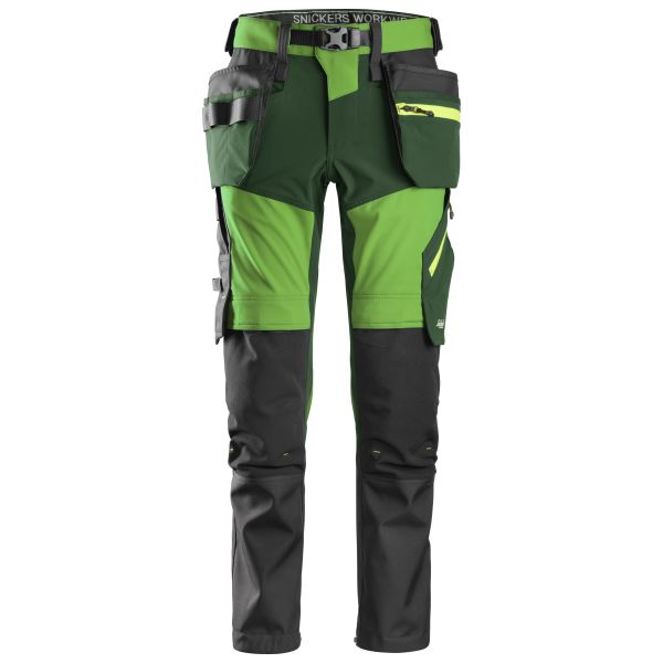Snickers 6940 FlexiWork Softshellhousut vihreä C44