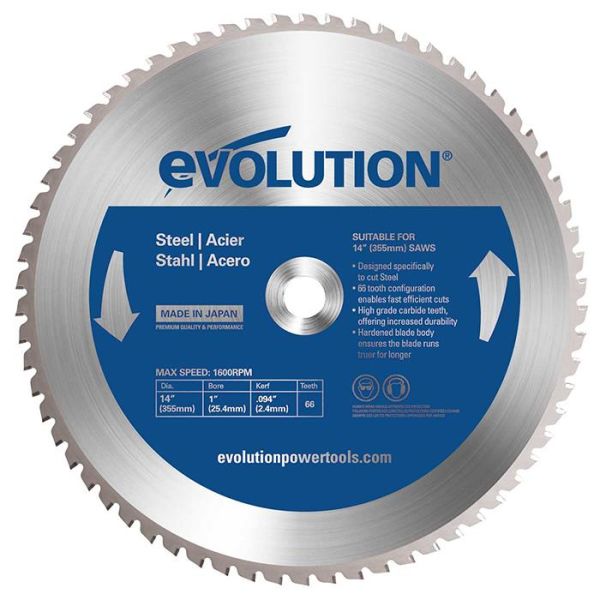 Evolution EV355S Sahanterä 355x25,4mm, 66T