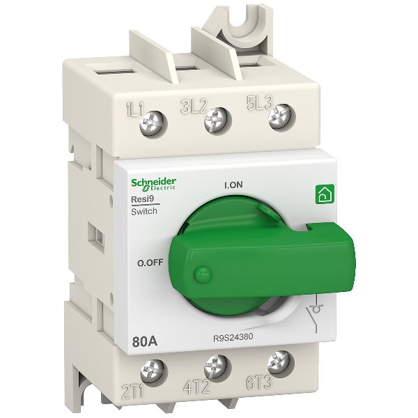 Schneider Electric Resi9 Pääkytkin 3-napainen 80 A