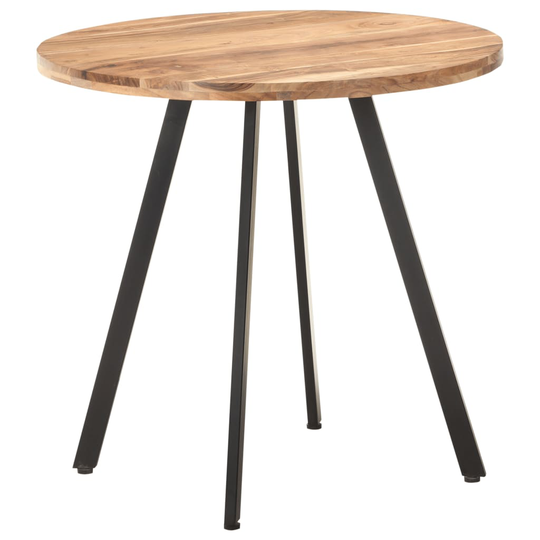 vidaXL Ruokapöytä 80 cm täysi akaasiapuu