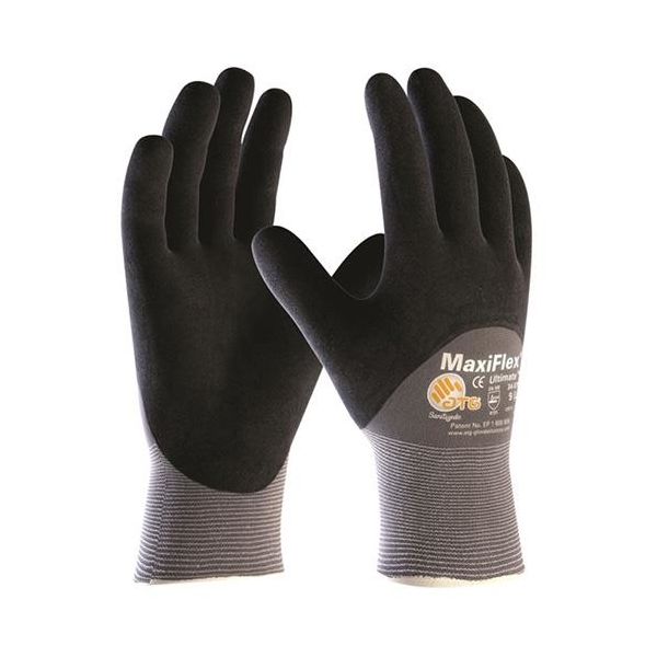 Maxiflex Ultimate 34-875 Asennuskäsine harmaa/musta, puolipinnoitettu 8