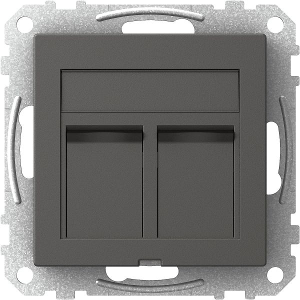 Schneider Electric WDE003434 Keskiölevy 2 x Actassi, suora Antrasiittiharmaa