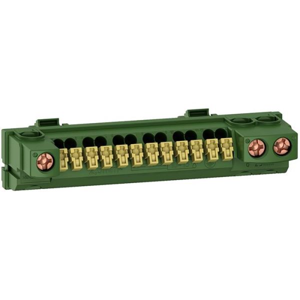 Schneider Electric R9H13409 Maadoituskisko Resi9-standardikotelolle, 15 liitäntää