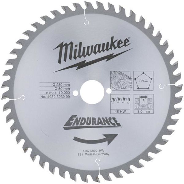 Milwaukee 4932303099 Sahanterä 230x3,0x30mm, 48T