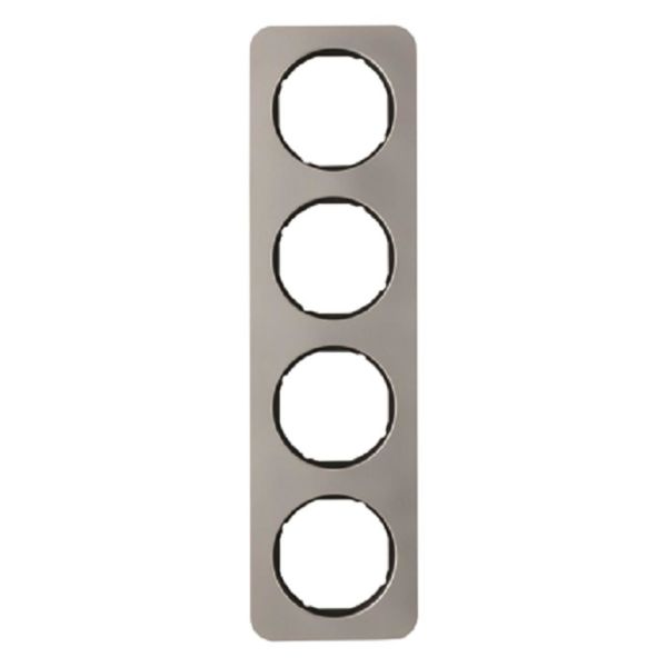 Hager 10142104 Peitekehys 4-paikkainen, R.1 Teräs/musta