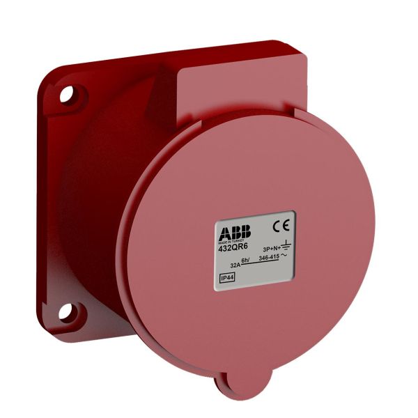 ABB 2CMA102386R1000 Paneelin ulostulo pikaliitettävä, tärinänkestävä Suora, 5-napainen, 32 A, 60x60 mm