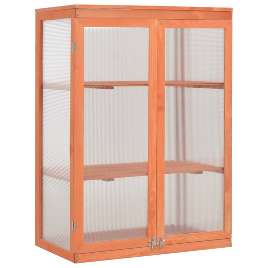 vidaXL Kasvihuone puu 75 x 47 x 109 cm