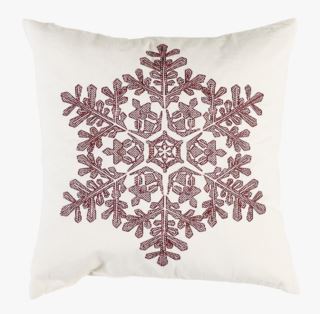 Snowflake koristetyyny luonnonvalkoinen