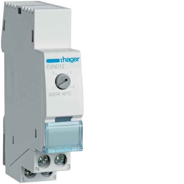 Hager EVN012 Himmennin 230V, 50-60 Hz, IP20 300W, mukavuus, 17,5 mm