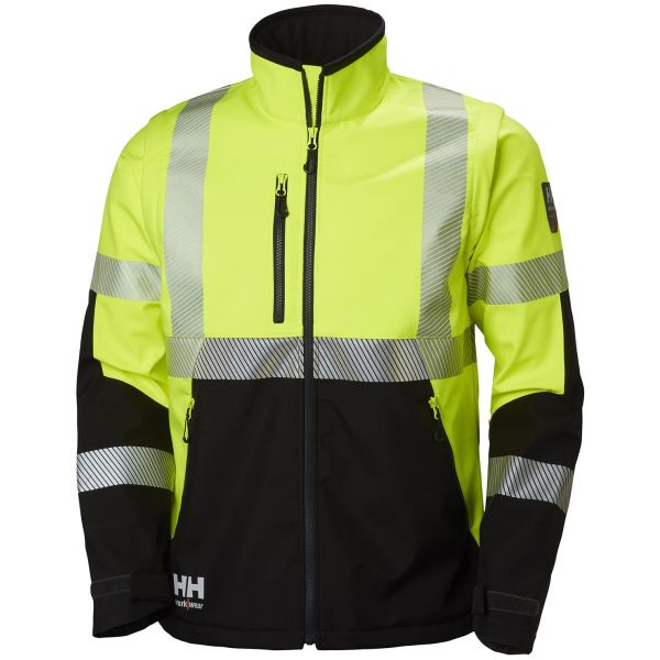 Helly Hansen Workwear ICU Softshelltakki huomioväri, keltainen/musta Koko S